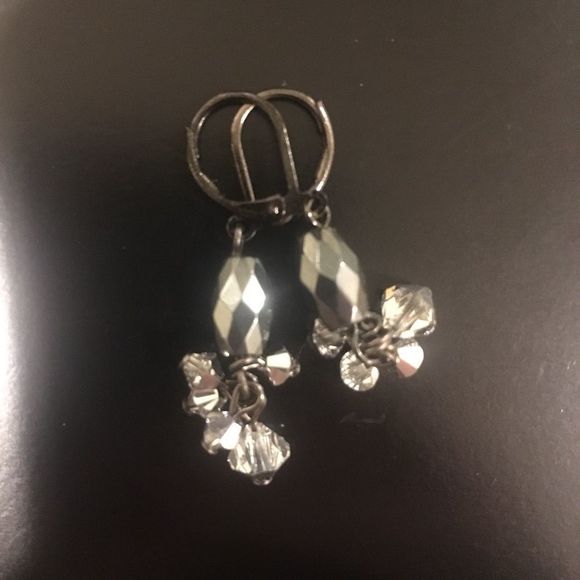 Hematite & Swarovski Crystal Earrings & Necklace - Picture 8 of 14